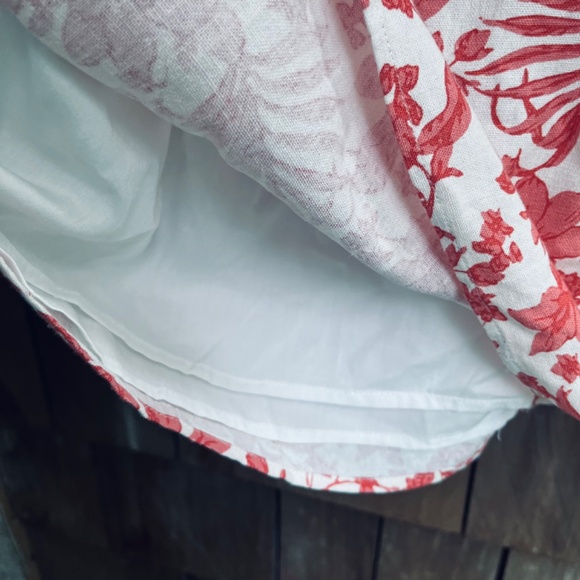 AQUA Puff Sleeve Mini Floral Lined Cotton Population Dress - Exclusive Size XS - Picture 12 of 16